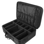 Professional 16 in 2 layer Makeup Case Organizer Bag for Women Travel Cosmetic Kit Storage