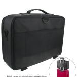 Professional 16 in 2 layer Makeup Case Organizer Bag for Women Travel Cosmetic Kit Storage