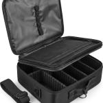 Professional 16 in 2 layer Makeup Case Organizer Bag for Women Travel Cosmetic Kit Storage