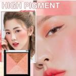 4 Shades Beauty Face Blusher and Highlighter (Pack of 1)