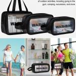 Makeup Bag for Home & Travel, Toiletry Bag  (Set of 3 Light Pink)
