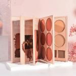4-in-1 makeup book Eyeshadow, Highlighter, Blusher Contour, Powder Palette (Multicolour)