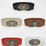 Women's Elastic Belt Adjustable Ladies Dress Waist Belt.