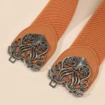 Women's Elastic Belt Adjustable Ladies Dress Waist Belt.