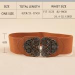 Women's Elastic Belt Adjustable Ladies Dress Waist Belt.