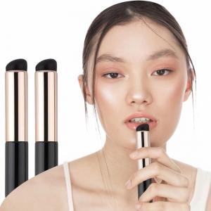 Lipstick Brush Silicone Lip Brush with Cover Lipstick(Pack Of 2) Black.