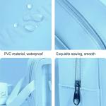 Makeup Bag for Home & Travel, Toiletry Bag  (Set of 3 Blue).