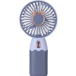 Hand Fan Built-In Rechargeable Battery Operated Summer Cooling Mini Fan (Blue) 1 Pcs