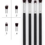 BLENDING EYESHADOW MAKEUP BRUSHES (PACK OF 4 BRUSHES)