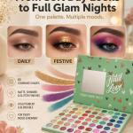 Color 63 Color Shimmery Finish Pressed Pigment Eyeshadow Palette (Multicolor, 69.5 g)