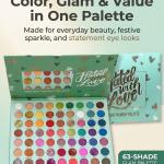 Color 63 Color Shimmery Finish Pressed Pigment Eyeshadow Palette (Multicolor, 69.5 g)