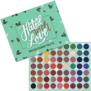 Ocean Beauty  63 Color Pressed Pigment Eyeshadow Palette ( Glitter, Shimmer, Matte,  Metalic ) 1 Pcs