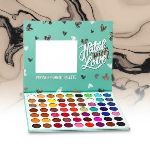 63-Color Eyeshadow Palette Kit With Mirror: Glitter, Shimmer, Matte Eye Shades Multicolor(1 Pcs).