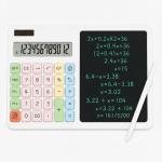 Desktop Big Calculator Writing Pad, 12-Digit Electronic with LCD Writing Tablet & Stylus Pen, Notepad Drawing Board..
