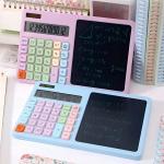Desktop Big Calculator Writing Pad, 12-Digit Electronic with LCD Writing Tablet & Stylus Pen, Notepad Drawing Board..