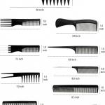 Stylish Women Black Plastic Hair Combs Set (10 Piece).