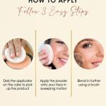 OCEAN BEAUTY Waterproof Full Coverage 2in1 Oil Control Loose Dry Compact Face Powder 1 Pcs
