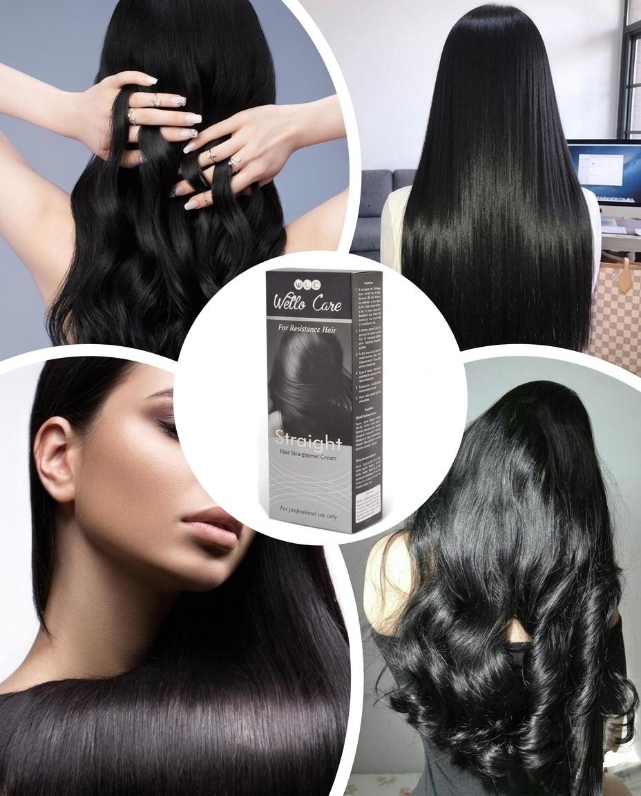 Hair Straight Cream ( Straightener Cream 70g + Neutralizer Cream 70g )