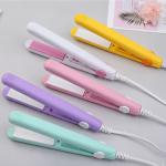 Hair Straightener Mini Professional Hair Pressing Machine With Temperature Control, Flat Iron Plate With Plastic Storage Box, Pack of 1, Random color