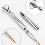 Nail Art Pen Brush Set (10 pieces) silver