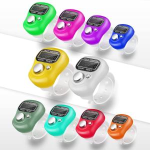 False Multiuse Mini Hand Tally Finger Ring Counting Device, Jap Counting Device for Mantra Jaap, Digital Head Electronic Tally Counter, 5 Digit (99999)...