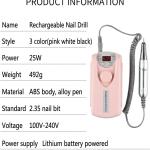 Nail Care Electric Drill Pen (1 Pcs)
