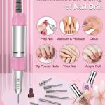Nail Drill Machine Portable Rechargeable nail Care Kit Electric Nail Drill Pen  1 Pcs