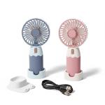 Hand Fan Built-In Rechargeable Battery Operated Summer Cooling Mini Fan  1 Pcs