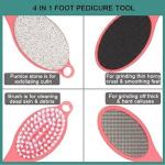 4 In 1 Foot Pedicure Brush Foot File (Multicolor)