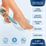 4 In 1 Foot Pedicure Brush Foot File (Multicolor)