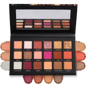 18 Color Shimmery Eyeshadow Palette Endless Glamour & Creativity( 1 Piece).