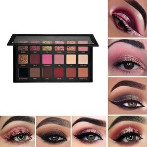 18 color eyeshadow plate Pack of 1)Multicolor.