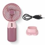 Hand Fan Built-In Rechargeable Battery Operated Summer Cooling Mini Fan (Blue) 1 Pcs