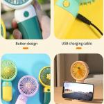 Mini Portable Handheld Fan with one Speed Pack of 1