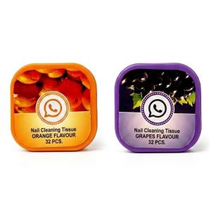 Nail Polish Remover Wipes (Pack Of 2).