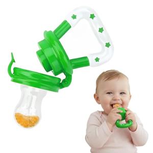Baby Fruit Feeder for 3 to 12 Months,(Green) 1 Piece.