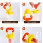 Baby Fruit Feeder Pacifier Nibbler for Fruit Feeder Teether (1 Piece).
