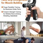 Hand Gripper Forearm Exercise Equipment - Hand Gripper 5 to 60 kg with Counter | Adjustable Hand gripper.