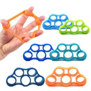 Finger Stretcher Resistance Band Hand Grip/Fitness Grip (Pack of 6)