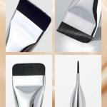 Premium Flat Foundation Makeup Liquid Brush(Silver)Pack of 1.
