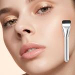 Premium Flat Foundation Makeup Liquid Brush(Silver)Pack of 1.
