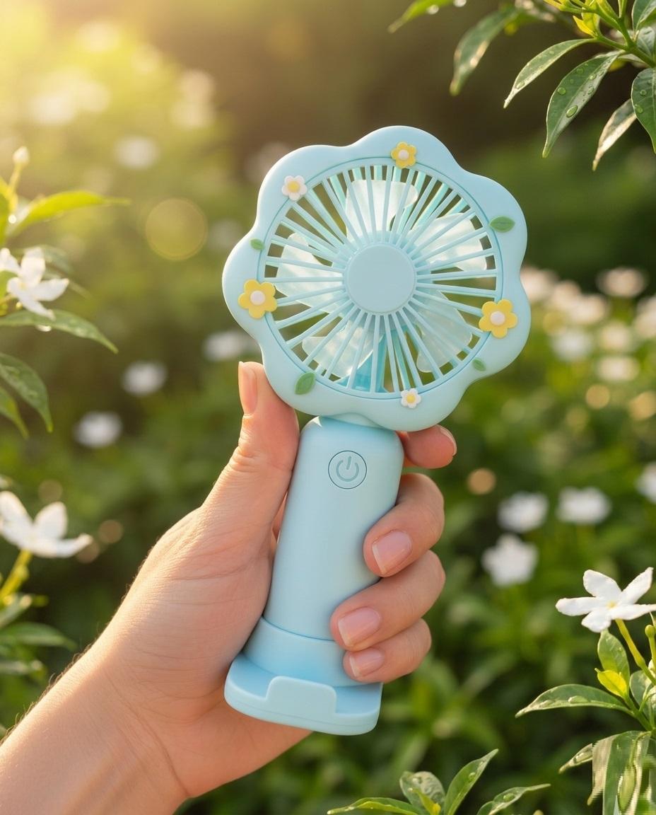 Handheld Fan Portable, Mini USB Hand Fan for Cooling, Small Electric Rechargeable Fan 1 Pcs