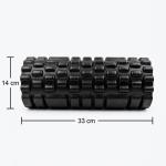 Foam Roller for Back Pain, High Density Foam Roller for Workout in the Gym, Back Roller(Pack of 1).black