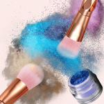 11pcs Diamond cut Handle Makeup Brush Set With Big Fish Tail For Foundation Brush