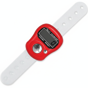 False Multiuse Mini Hand Tally Finger Ring Counting Device, Jap Counting Device for Mantra Jaap, Digital Head Electronic Tally Counter, 5 Digit (99999)...