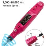Electric Nail Drill Machine 20000 RPM Professional Nail Drills for Acrylic Nails Gel E-file Nail File
