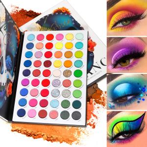 54 Colors Eyeshadow Palette(Multicolor) 1 Pcs