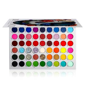 54 Colors Eyeshadow Palette(Multicolor) 1 Pcs