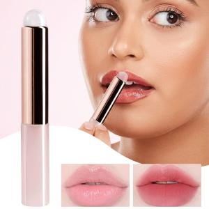 Silicone Lip Brush with Cover Lipstick Makeup Brushes Women (Pack of 1).Glitter Pink