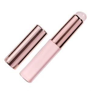 Silicone Lip Brush with Cover Lipstick Makeup Brushes Women (1 Piece).Glitter Pink.